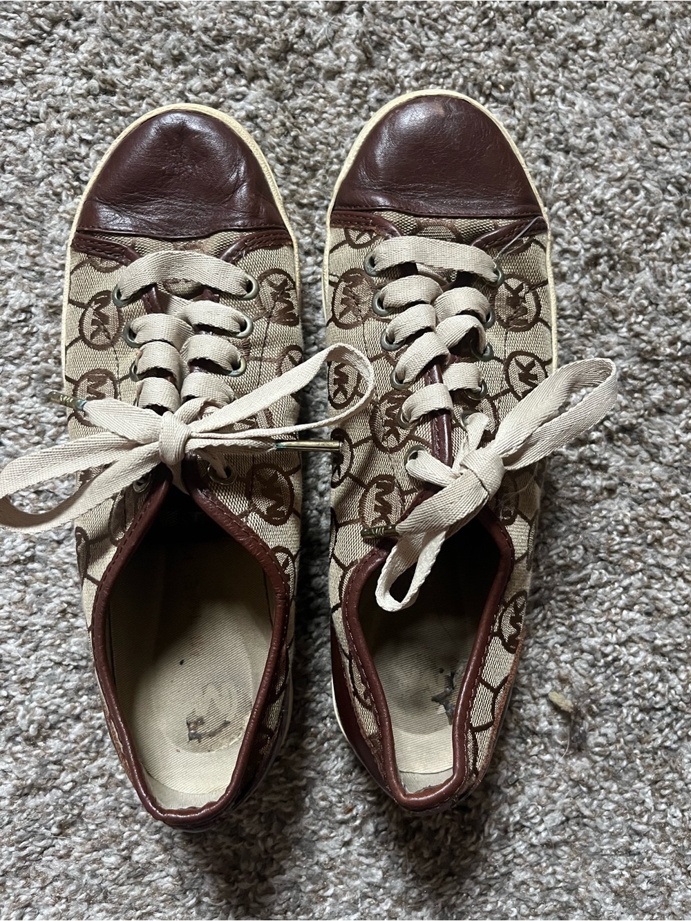 Michael Kors Sneakers in Beige and Brown